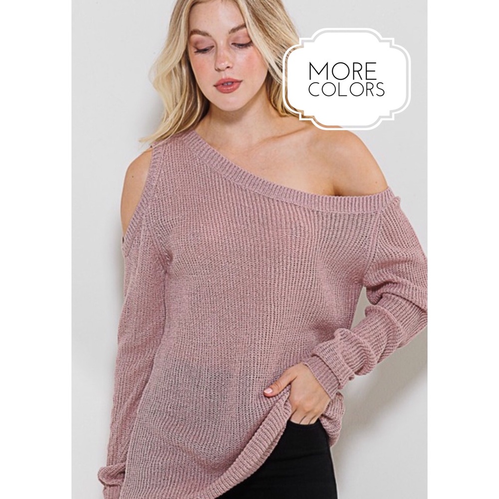 Show Off One Shoulder Sweater